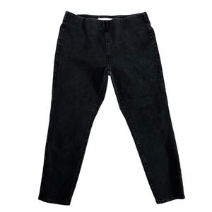 Soft Surroundings Pull On Jeans Size PL Elastic Waist High